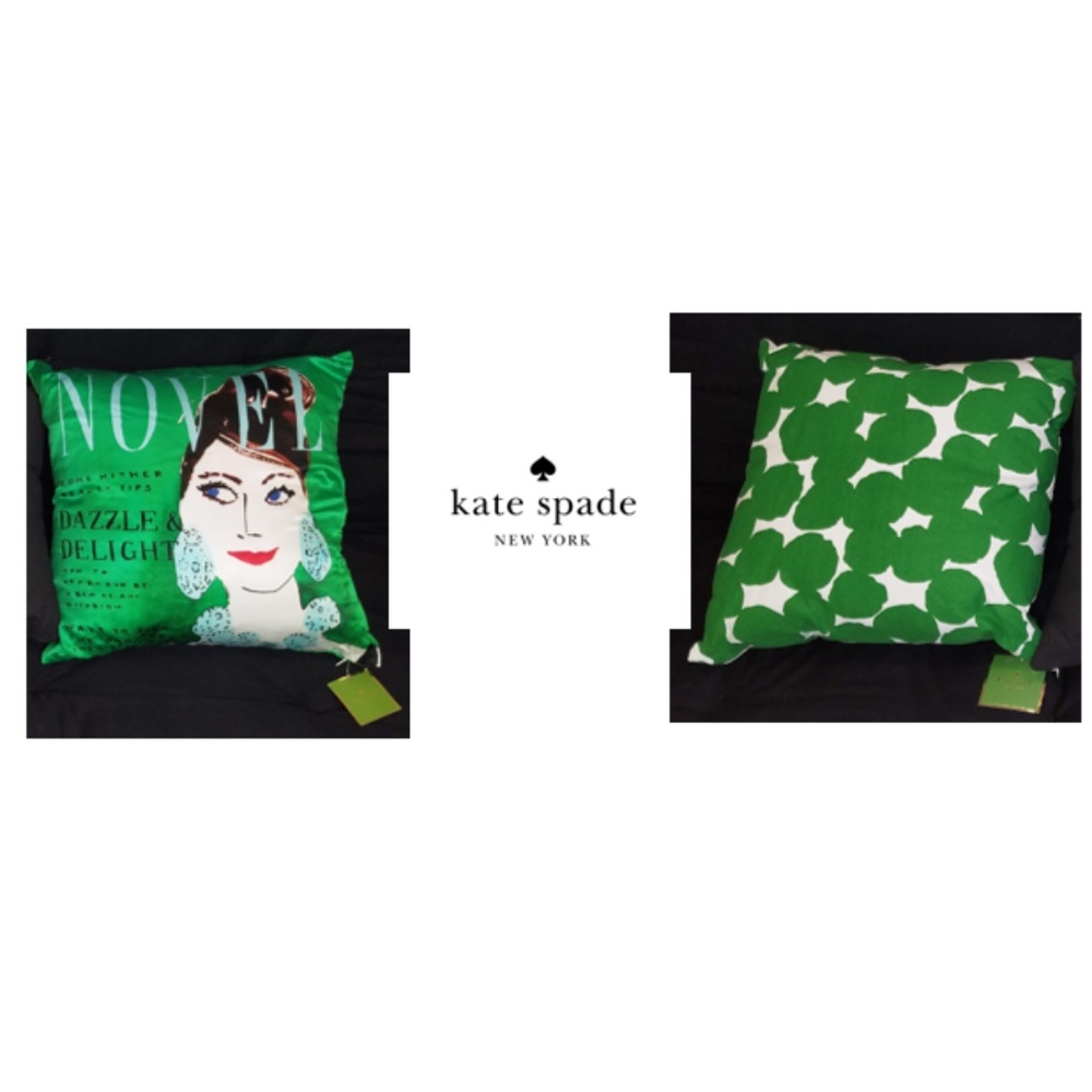 Green Kate Spade Pillow set